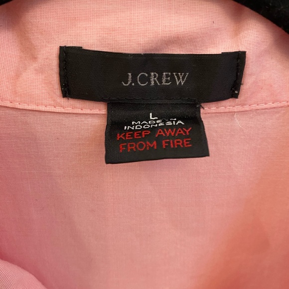 J. Crew Pink Pajama Set Shorts/Short Sleeve. Large - Picture 7 of 10